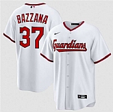 Men's Cleveland Guardians #37 Travis Bazzana White Home Limited Stitched Jersey Dzhi,baseball caps,new era cap wholesale,wholesale hats