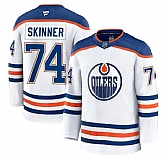 Men's Edmonton Oilers #74 Stuart Skinner Fanatics White 2024-25 Away Premium Jersey Dzhi,baseball caps,new era cap wholesale,wholesale hats
