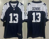 Men's Dallas Cowboys #13 Caleb Downs Limited Navy Alternate Vapor Jersey,baseball caps,new era cap wholesale,wholesale hats