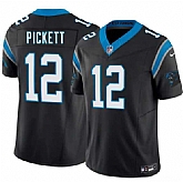 Men's Carolina Panthers #12 Kenny Pickett Black 2026 F.U.S.E. Vapor Limited Stitched Jersey,baseball caps,new era cap wholesale,wholesale hats