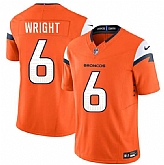 Men's Denver Broncos #6 William Wright Orange 2026 Draft F.U.S.E. Vapor Limited Stitched Jersey,baseball caps,new era cap wholesale,wholesale hats