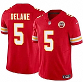 Men's Kansas City Chiefs #5 Mansoor Delane Red 2026 Draft F.U.S.E. Vapor Untouchable Limited Stitched Jersey,baseball caps,new era cap wholesale,wholesale hats