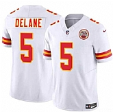 Men's Kansas City Chiefs #5 Mansoor Delane White 2026 Draft F.U.S.E. Vapor Untouchable Limited Stitched Jersey,baseball caps,new era cap wholesale,wholesale hats