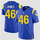Men's Los Angeles Rams #46 Rohan Jones Royal 2026 Draft F.U.S.E. Vapor Limited Stitched Jersey,baseball caps,new era cap wholesale,wholesale hats