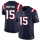 Men's New England Patriots #15 Behren Morton Navy 2026 Draft F.U.S.E. Vapor Limited Stitched Jersey,baseball caps,new era cap wholesale,wholesale hats