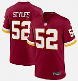 Men's Washington Commanders #52 Sonny Styles Burgundy Vapor Limited Stitched Jersey,baseball caps,new era cap wholesale,wholesale hats