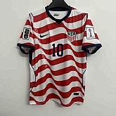 Men's United States #10 Christian Pulisic White Red 2026 Home Soccer Jersey,baseball caps,new era cap wholesale,wholesale hats
