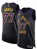Men's Los Angeles Lakers #77 Luka Doncic Black 2025-26 City Edition Stitched Jersey Dzhi,baseball caps,new era cap wholesale,wholesale hats