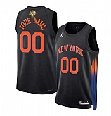 Men's New Yok Knicks Active Player Custom Black 2026 Finals Patch Statement Edition Stitched Basketball Jersey,baseball caps,new era cap wholesale,wholesale hats