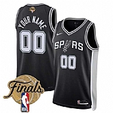 Men's San Antonio Spurs Active Player Custom Black 2026 Finals Patch Icon Edition Stitched Basketball Jersey,baseball caps,new era cap wholesale,wholesale hats
