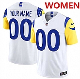 Women's Los Angeles Rams Active Player Custom White 2026 F.U.S.E. Vapor Limited Football Stitched Jersey,baseball caps,new era cap wholesale,wholesale hats