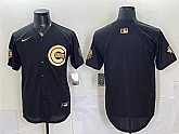 Men's Chicago Cubs Blank Black Gold 150th Anniversary Patch Stitched Jersey Dzhi,baseball caps,new era cap wholesale,wholesale hats
