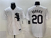 Men's Chicago White Sox #20 Miguel Vargas White Home Stitched Jersey,baseball caps,new era cap wholesale,wholesale hats