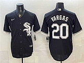 Men's Chicago White Sox #20 Miguel Vargas Black Stitched Jersey,baseball caps,new era cap wholesale,wholesale hats