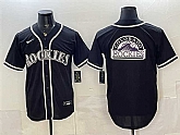 Men's Colorado Rockies Team Big Logo 2026 Fashion Replica Black Out Stitched Jersey Dzhi,baseball caps,new era cap wholesale,wholesale hats