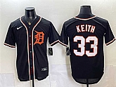 Men's Detroit Tigers #33 Colt Keith 2026 Fashion Replica Black Out Stitched Jersey,baseball caps,new era cap wholesale,wholesale hats