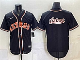Men's Houston Astros Team Big Logo 2026 Fashion Replica Black Out Stitched Jersey Dzhi,baseball caps,new era cap wholesale,wholesale hats