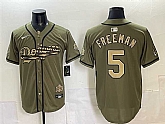 Men's Los Angeles Dodgers #5 Freddie Freeman Olive 2026 Armed Forces Day Stitched Jersey Dzhi,baseball caps,new era cap wholesale,wholesale hats