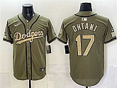 Mens Los Angeles Dodgers #17 Shohei Ohtani Olive 2026 Armed Forces Day Stitched Jersey Dzhi,baseball caps,new era cap wholesale,wholesale hats