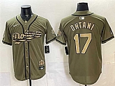 Men's Los Angeles Dodgers #17 Shohei Ohtani Olive 2026 Armed Forces Day Stitched Jersey Dzhi,baseball caps,new era cap wholesale,wholesale hats