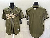 Men's Los Angeles Dodgers Blank Olive 2026 Armed Forces Day Stitched Jersey Dzhi,baseball caps,new era cap wholesale,wholesale hats