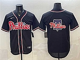 Men's Philadelphia Phillies Team Big Logo 2026 Fashion Replica Black Out Stitched Jersey Dzhi,baseball caps,new era cap wholesale,wholesale hats