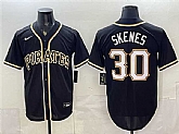Men's Pittsburgh Pirates #30 Paul Skenes 2026 Fashion Black Out Stitched Jersey,baseball caps,new era cap wholesale,wholesale hats