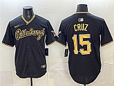 Men's Pittsburgh Pirates #15 Oneil Cruz Black Limited Stitched Jersey,baseball caps,new era cap wholesale,wholesale hats