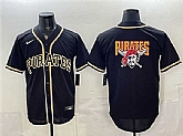 Men's Pittsburgh Pirates Team Big Logo 2026 Fashion Black Out Stitched Jersey Dzhi,baseball caps,new era cap wholesale,wholesale hats