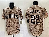 Men's San Diego Padres #22 Mason Miller Tan Camo Cool Base Stitched Jersey Dzhi,baseball caps,new era cap wholesale,wholesale hats