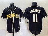 Men's San Diego Padres #11 Yu Darvish 2026 Fashion Replica Black Out Stitched Jersey,baseball caps,new era cap wholesale,wholesale hats