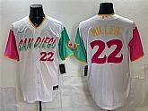 Men's San Diego Padres #22 Mason Miller 2022 White City Connect Cool Base Stitched Jersey,baseball caps,new era cap wholesale,wholesale hats