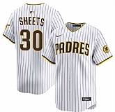 Men's San Diego Padres #30 Gavin Sheets White 2026 Home Limited Stitched Jersey Dzhi,baseball caps,new era cap wholesale,wholesale hats