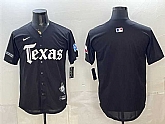 Men's Texas Rangers Blank Black Gothic Mexico 2025 Vapor Premier Limited Stitched Jersey Dzhi,baseball caps,new era cap wholesale,wholesale hats