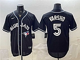 Men's Toronto Blue Jays #5 Daulton Varsho 2026 Fashion Replica Black Out Stitched Jersey,baseball caps,new era cap wholesale,wholesale hats