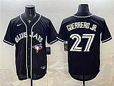 Men's Toronto Blue Jays #27 Vladimir Guerrero Jr. 2026 Fashion Replica Black Out Stitched Jersey,baseball caps,new era cap wholesale,wholesale hats