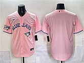 Men's Toronto Blue Jays Blank Pink 50 Seasons Patch Stitched Jersey,baseball caps,new era cap wholesale,wholesale hats