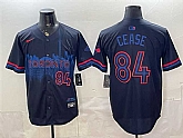 Men's Toronto Blue Jays #84 Dylan Cease Navy 2024 City Connect Limited Stitched Jersey,baseball caps,new era cap wholesale,wholesale hats