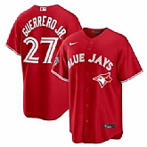 Men's Toronto Blue Jays #27 Vladimir Guerrero Jr. Red 50th Anniversary Alternate Limited Jersey Dzhi,baseball caps,new era cap wholesale,wholesale hats