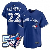 Men's Toronto Blue Jays #27 Vladimir Guerrero Jr. Royal 50th Anniversary Alternate Limited Jersey Dzhi,baseball caps,new era cap wholesale,wholesale hats
