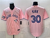 Men's Toronto Blue Jays #30 Alejandro Kirk Pink 50 Seasons Patch Stitched Jersey,baseball caps,new era cap wholesale,wholesale hats