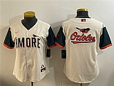 Women's Baltimore Orioles Team Big Logo Natural 2026 City Connect Stadium Stitched Jersey Dzhi,baseball caps,new era cap wholesale,wholesale hats