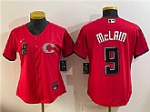 Women's Cincinnati Reds #9 Matt McLain Red 2026 City Connect Stadium Stitched Jersey,baseball caps,new era cap wholesale,wholesale hats