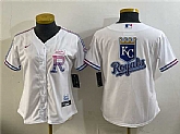 Women's Kansas City Royals Team Big Logo White 2026 City Connect Stadium Stitched Jersey Dzhi,baseball caps,new era cap wholesale,wholesale hats