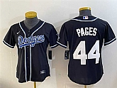 Women's Los Angeles Dodgers #44 Andy Pages Black Stitched Jersey,baseball caps,new era cap wholesale,wholesale hats