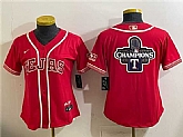 Women's Texas Rangers Team Big Logo Red 2026 City Connect Stadium Stitched Jersey Dzhi,baseball caps,new era cap wholesale,wholesale hats