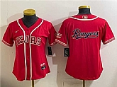 Womens Texas Rangers Team Big Logo Red 2026 City Connect Stadium Stitched Jersey Dzhi,baseball caps,new era cap wholesale,wholesale hats