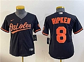 Youth Baltimore Orioles #8 Cal Ripken Jr Black Cool Base Stitched Jersey,baseball caps,new era cap wholesale,wholesale hats