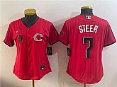 Youth Cincinnati Reds #7 Spencer Steer Red 2026 City Connect Stadium Stitched Jersey,baseball caps,new era cap wholesale,wholesale hats