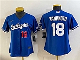 Youth Los Angeles Dodgers #18 Yoshinobu Yamamoto Royal Alternate Stadium Stitched Jersey,baseball caps,new era cap wholesale,wholesale hats